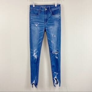 American Eagle Outfitters Distressed Jeggings Sz 2